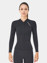 DIVE SAIL 2MM Black Neoprene Front Zip Wetsuit Jacket Women